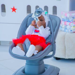 Electric Baby Swing Chair with Music and Toy Bar