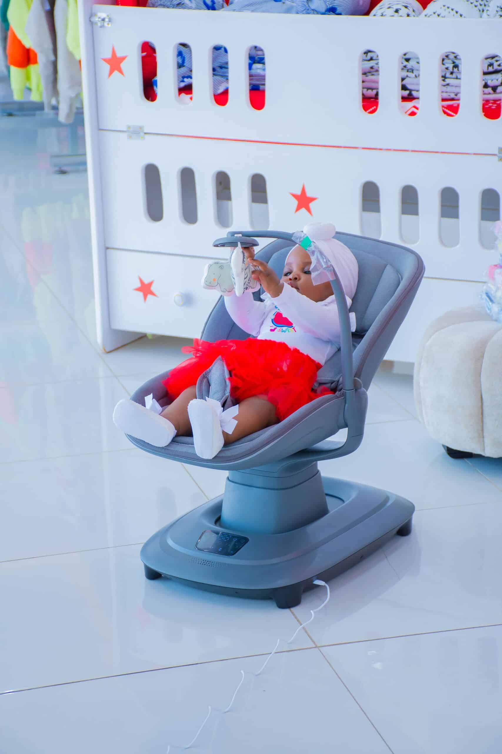 Electric Baby Swing Chair with Music and Toy Bar - Image 19