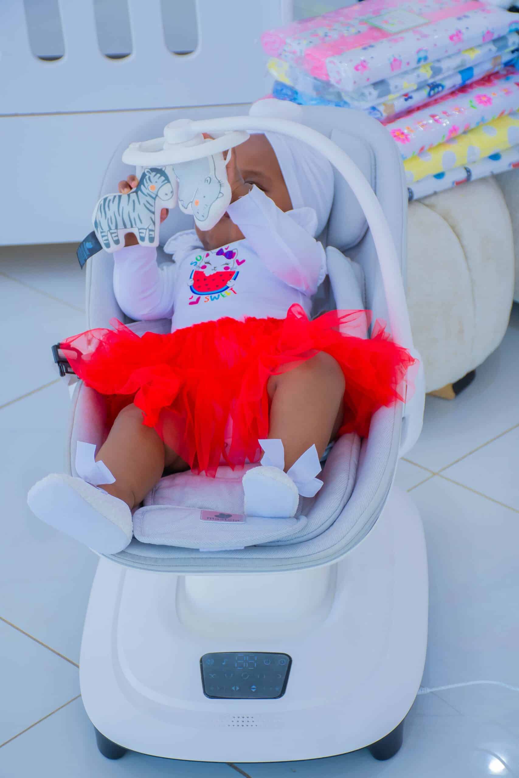 Electric Baby Swing Chair with Music and Toy Bar - Image 18