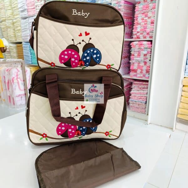 Baby Sky Diaper Bag Set with Changing Mat – Multi-Pocket Baby Travel Bag - Image 5