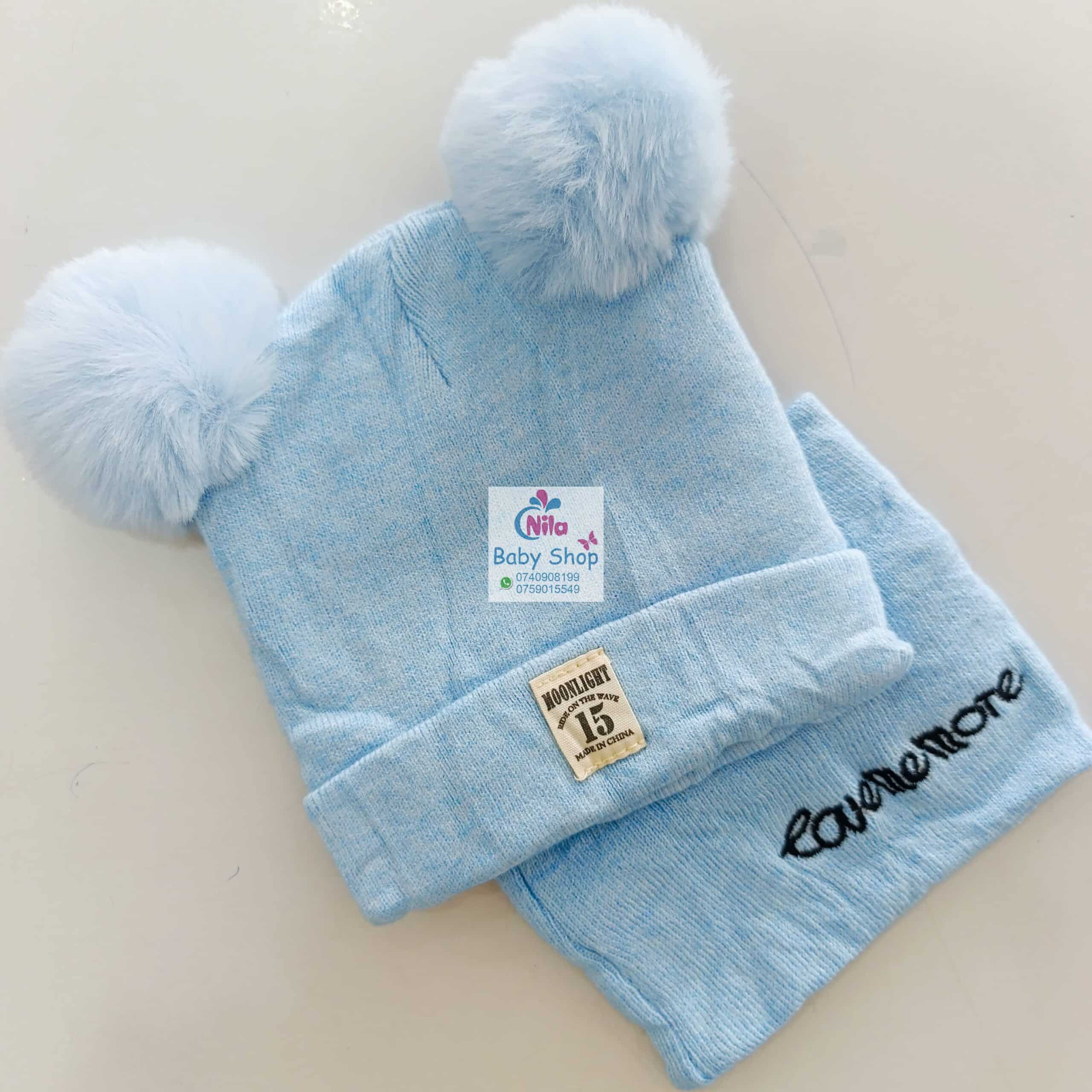 2pc Set Baby Hat and Scarf - Image 4