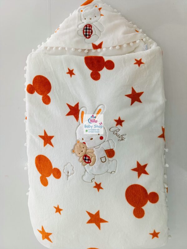 New Hooded Baby Shawl - Image 8