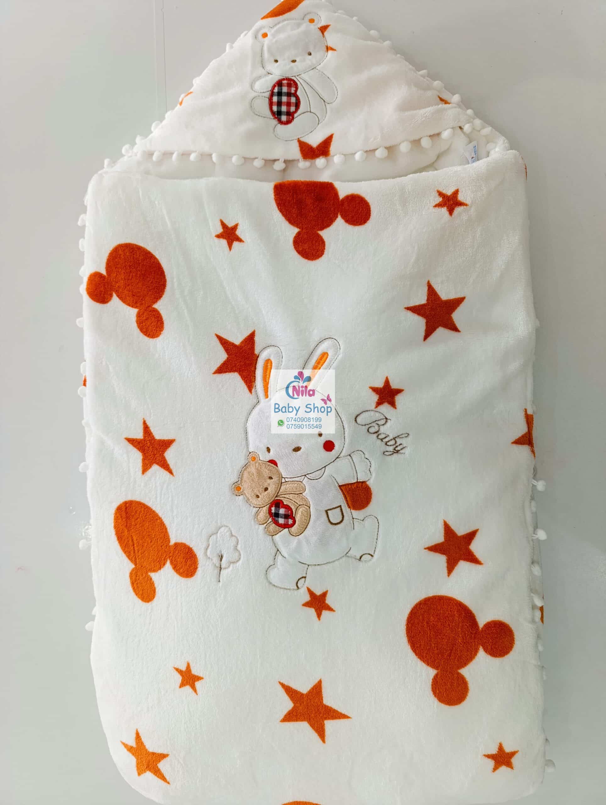 New Hooded Baby Shawl - Image 8