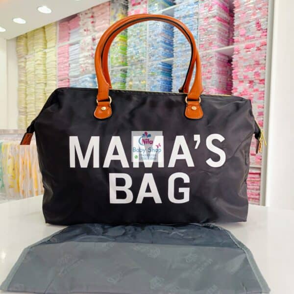 Classic Nappy Bag Letter Print All-Match Mommy Bag Casual Large Capacity Handbag Diaper Bag - Image 2
