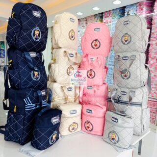 Chicco Royal Bear 5-Piece Baby Diaper Bag Set