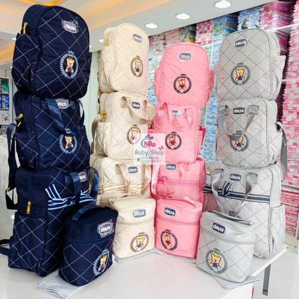 Chicco Royal Bear 5-Piece Baby Diaper Bag Set