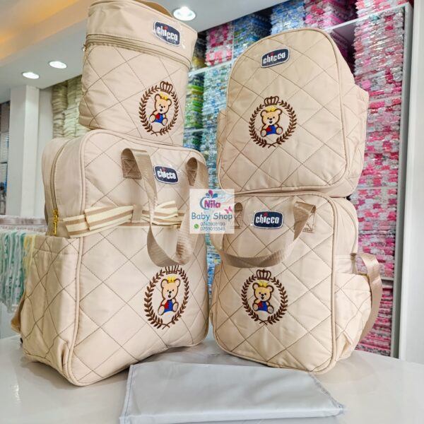 Chicco Royal Bear 5-Piece Baby Diaper Bag Set - Image 9