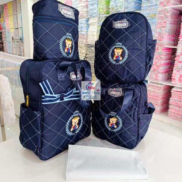 Chicco Royal Bear 5-Piece Baby Diaper Bag Set - Image 7