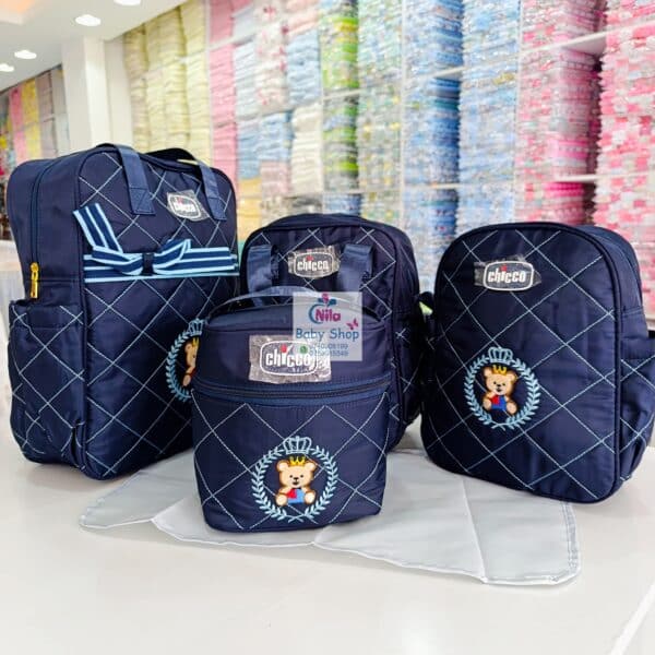 Chicco Royal Bear 5-Piece Baby Diaper Bag Set - Image 6