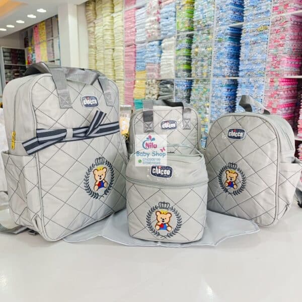 Chicco Royal Bear 5-Piece Baby Diaper Bag Set - Image 4
