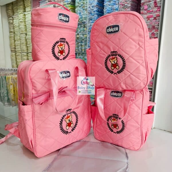 Chicco Royal Bear 5-Piece Baby Diaper Bag Set - Image 3