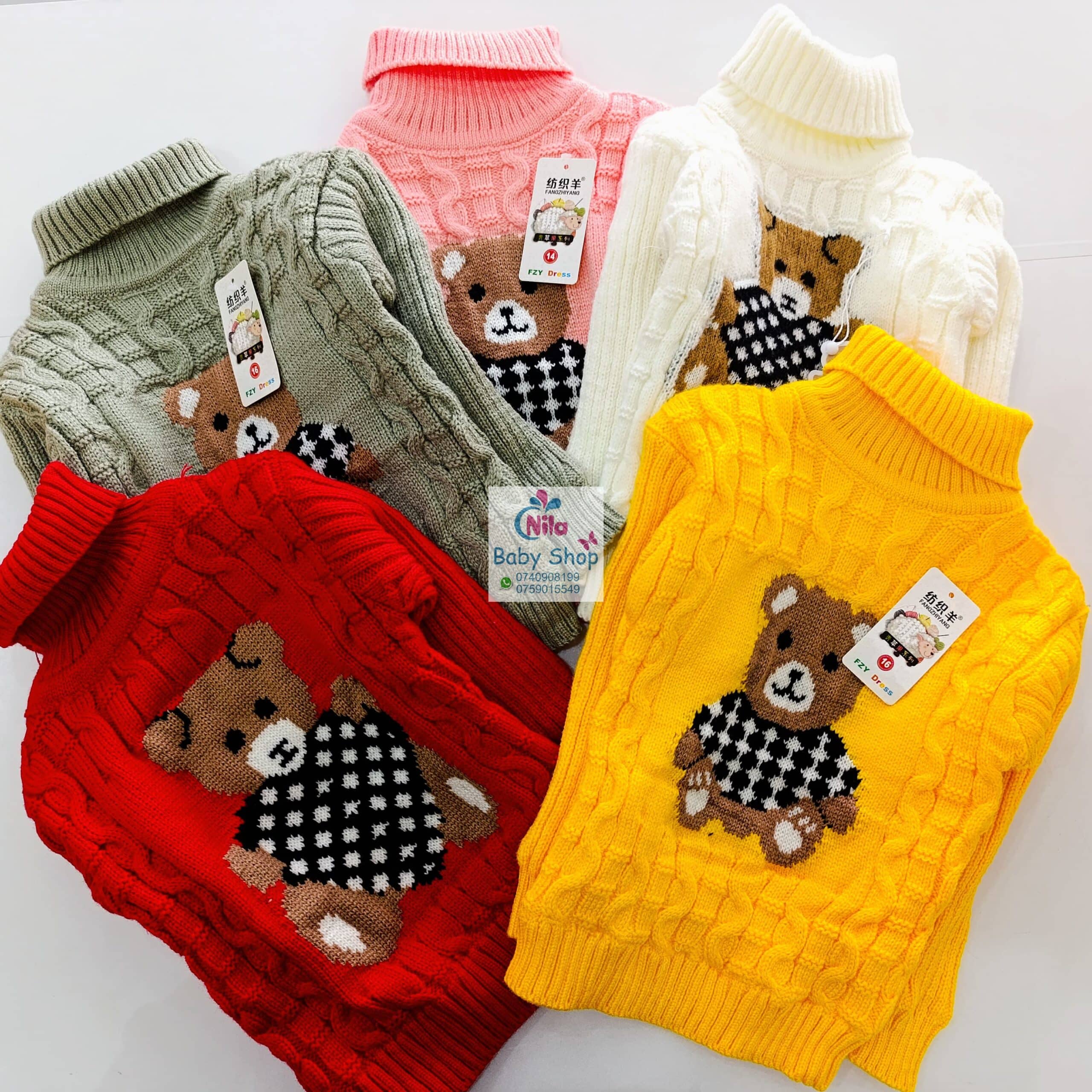 Warm Turtleneck Newborn Unisex Baby Sweater