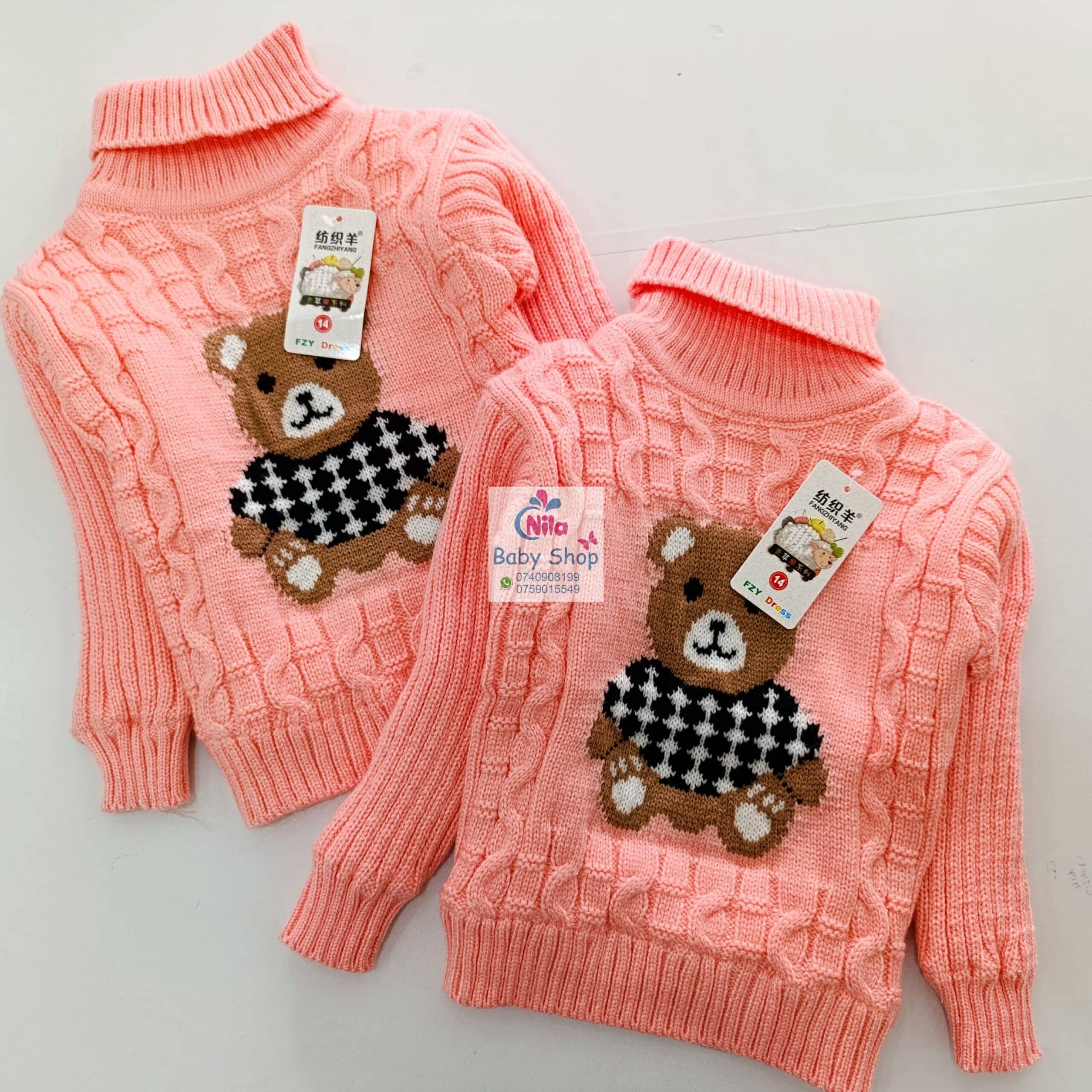 Warm Turtleneck Newborn Unisex Baby Sweater - Image 5