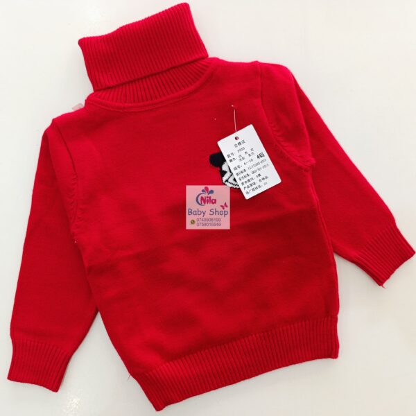 Baby Turtleneck Knit Sweater – Warm Cotton Pullover with Cute Embroidery - Image 5