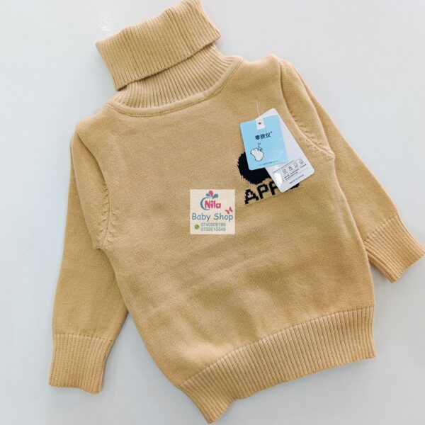 Baby Turtleneck Knit Sweater – Warm Cotton Pullover with Cute Embroidery - Image 6