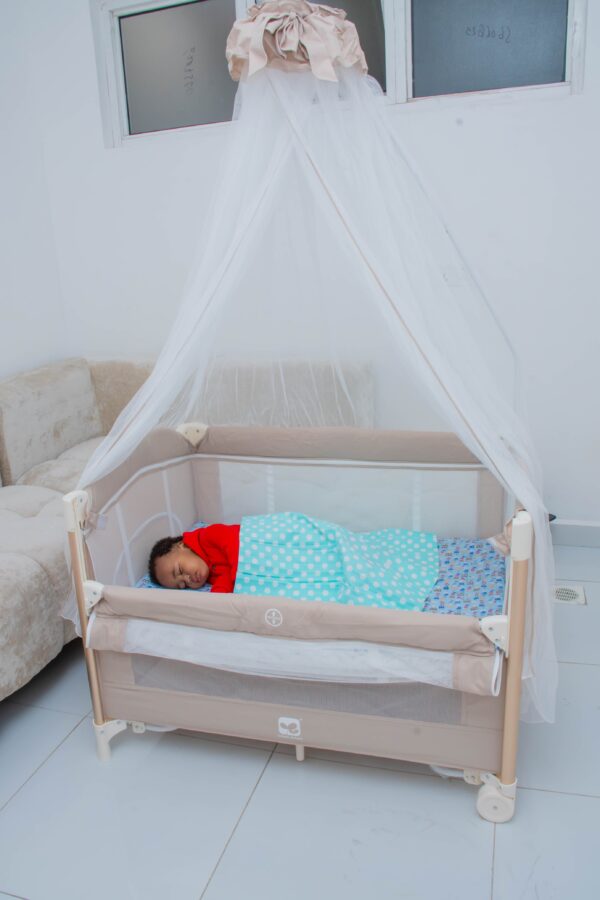 3-in-1 Baby Playpen Set with Bassinet, Rocker, Diaper Changer & Mosquito Net – Portable Foldable Baby Bed - Image 10