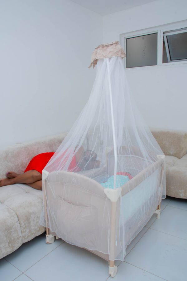 3-in-1 Baby Playpen Set with Bassinet, Rocker, Diaper Changer & Mosquito Net – Portable Foldable Baby Bed - Image 7