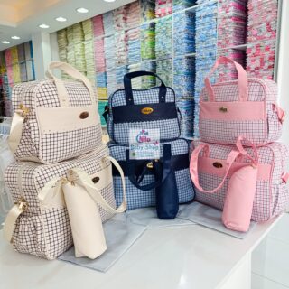 Chicco Baby Diaper Bag Set – Stylish Maternity Travel Bag with Bottle Holder