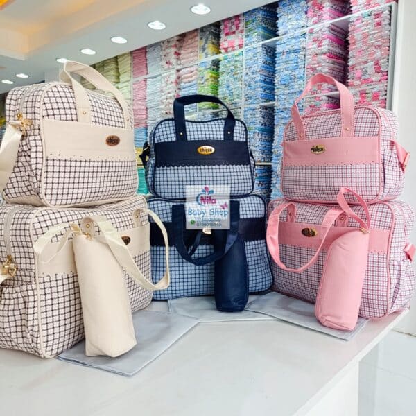 Chicco Baby Diaper Bag Set – Stylish Maternity Travel Bag with Bottle Holder - Image 2