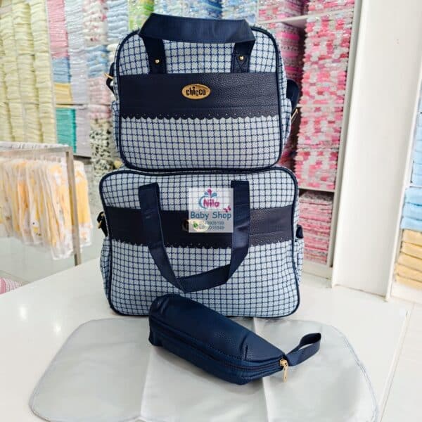 Chicco Baby Diaper Bag Set – Stylish Maternity Travel Bag with Bottle Holder - Image 4