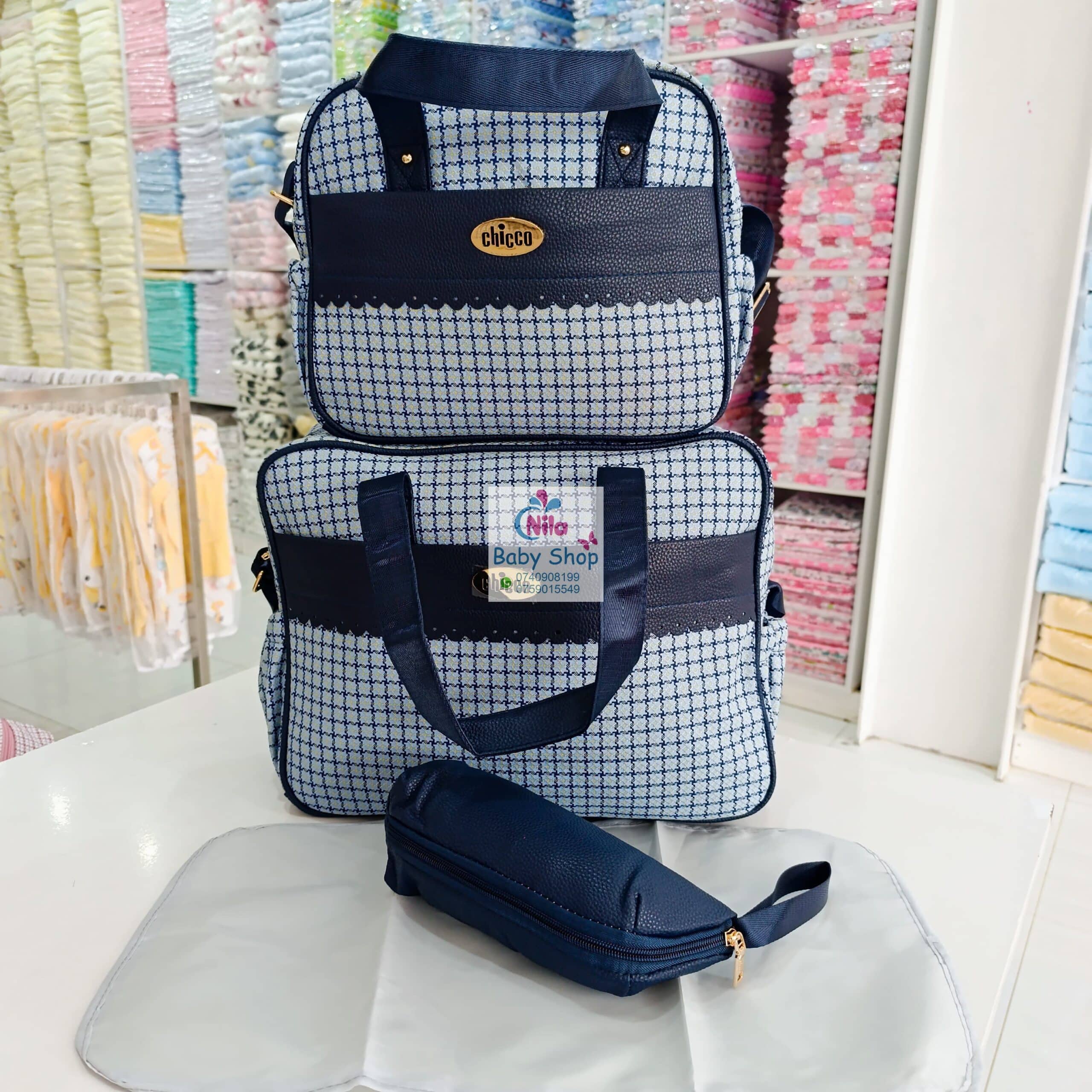 Chicco Baby Diaper Bag Set – Stylish Maternity Travel Bag with Bottle Holder - Image 4