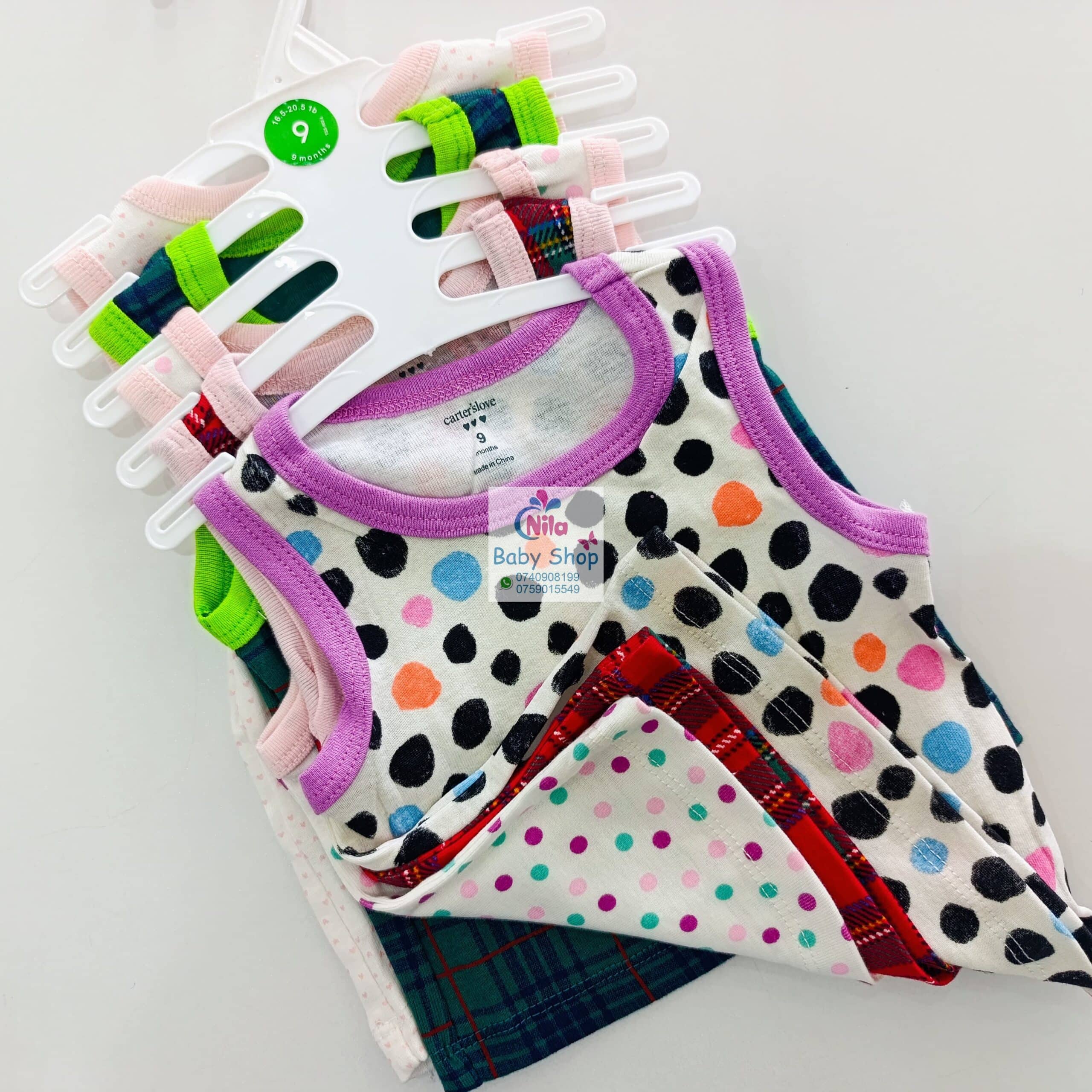 Carter’s Unisex Baby Cotton Sleeveless Vest Set – 5-Pack Printed Singlets - Image 5