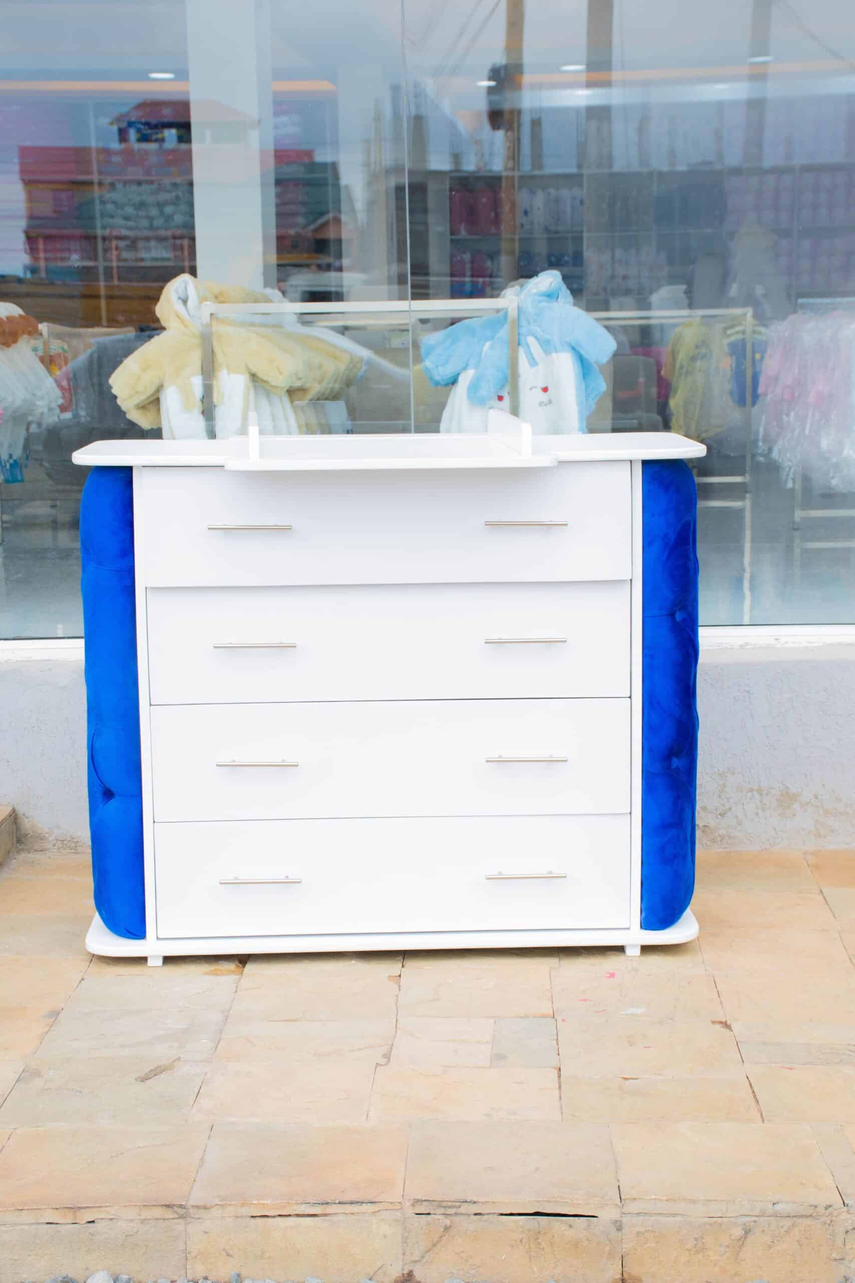 VelvetTouch Padded Chest of Drawers Baby Dresser with Changing Top - Image 5