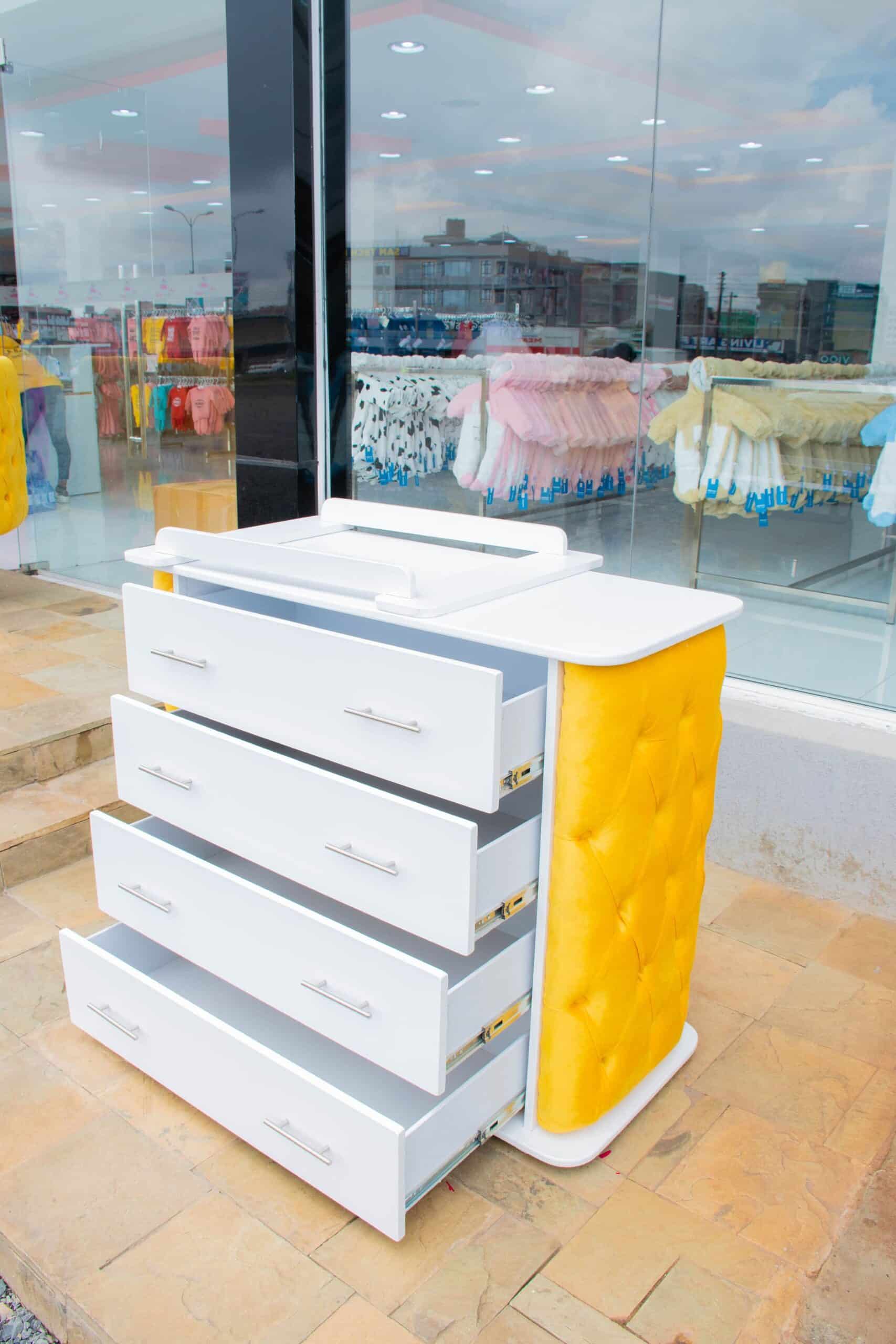 VelvetTouch Padded Chest of Drawers Baby Dresser with Changing Top - Image 7