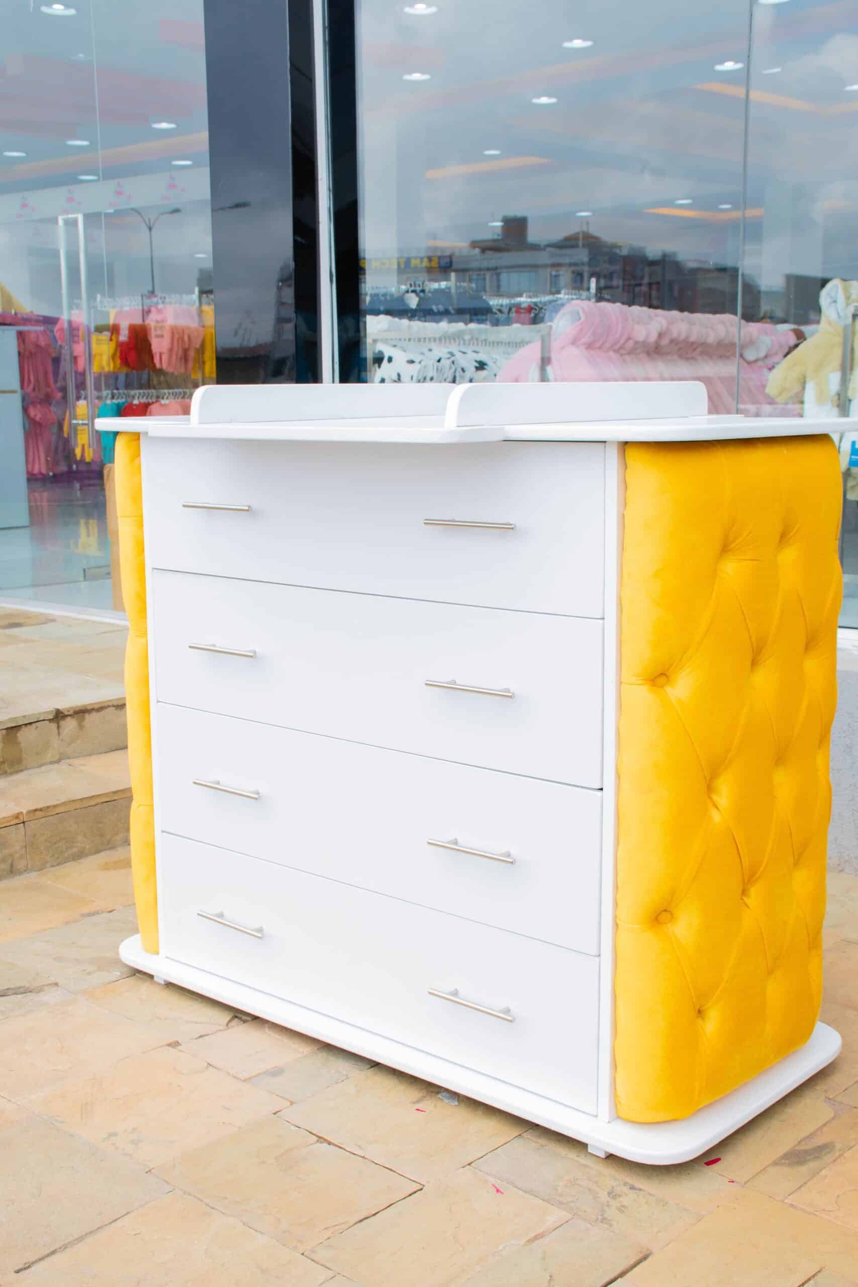 VelvetTouch Padded Chest of Drawers Baby Dresser with Changing Top - Image 11