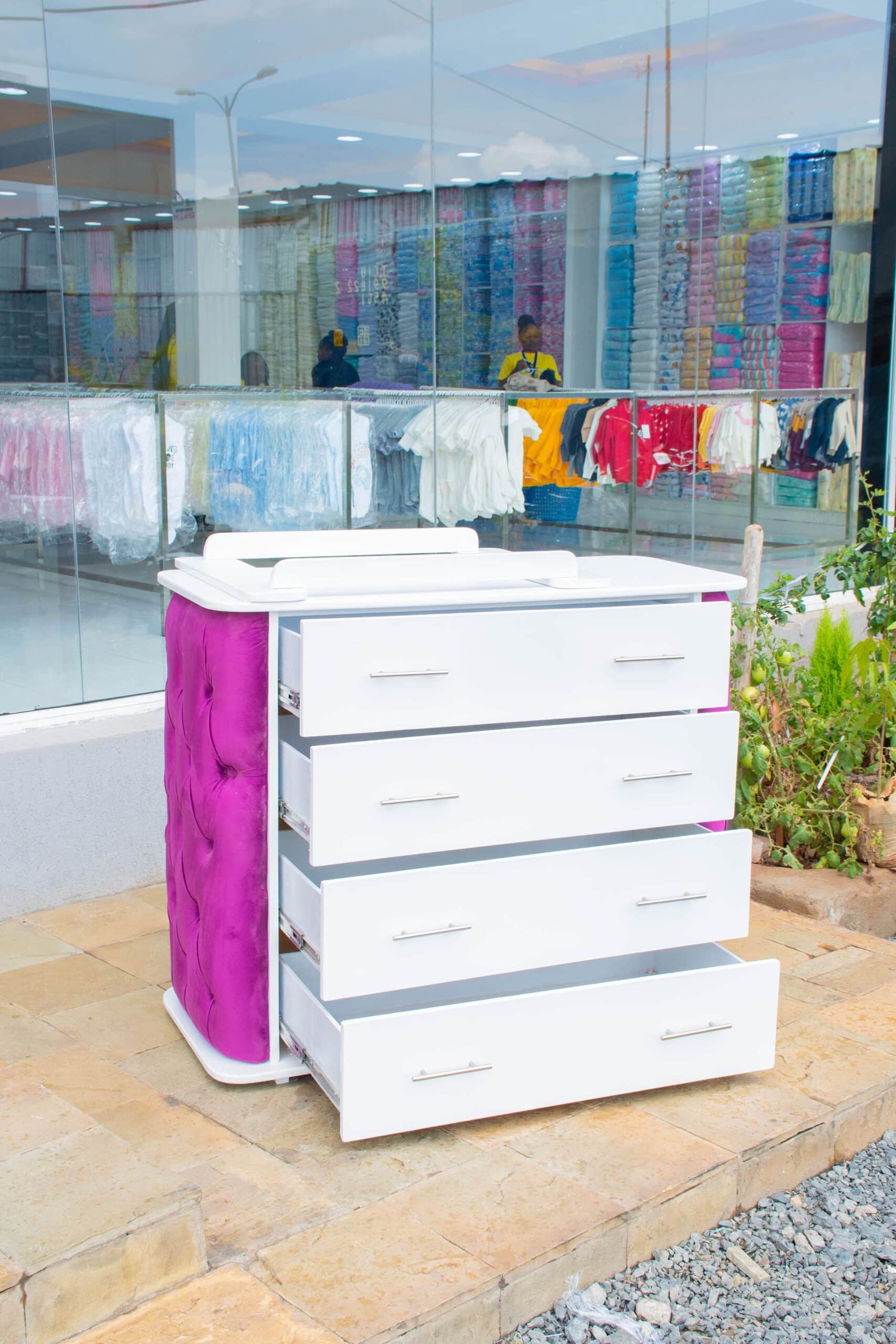 VelvetTouch Padded Chest of Drawers Baby Dresser with Changing Top - Image 19