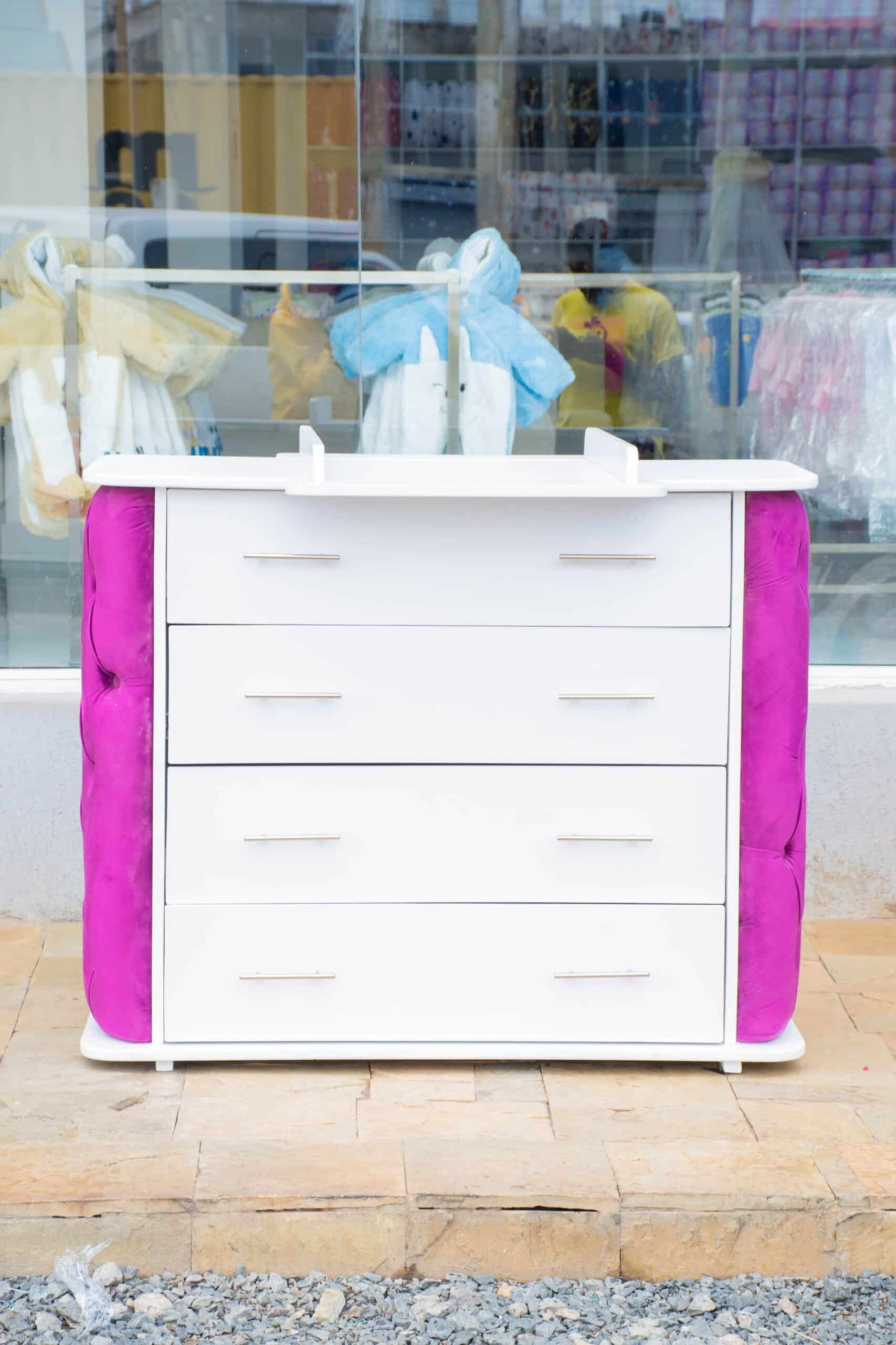 VelvetTouch Padded Chest of Drawers Baby Dresser with Changing Top - Image 13