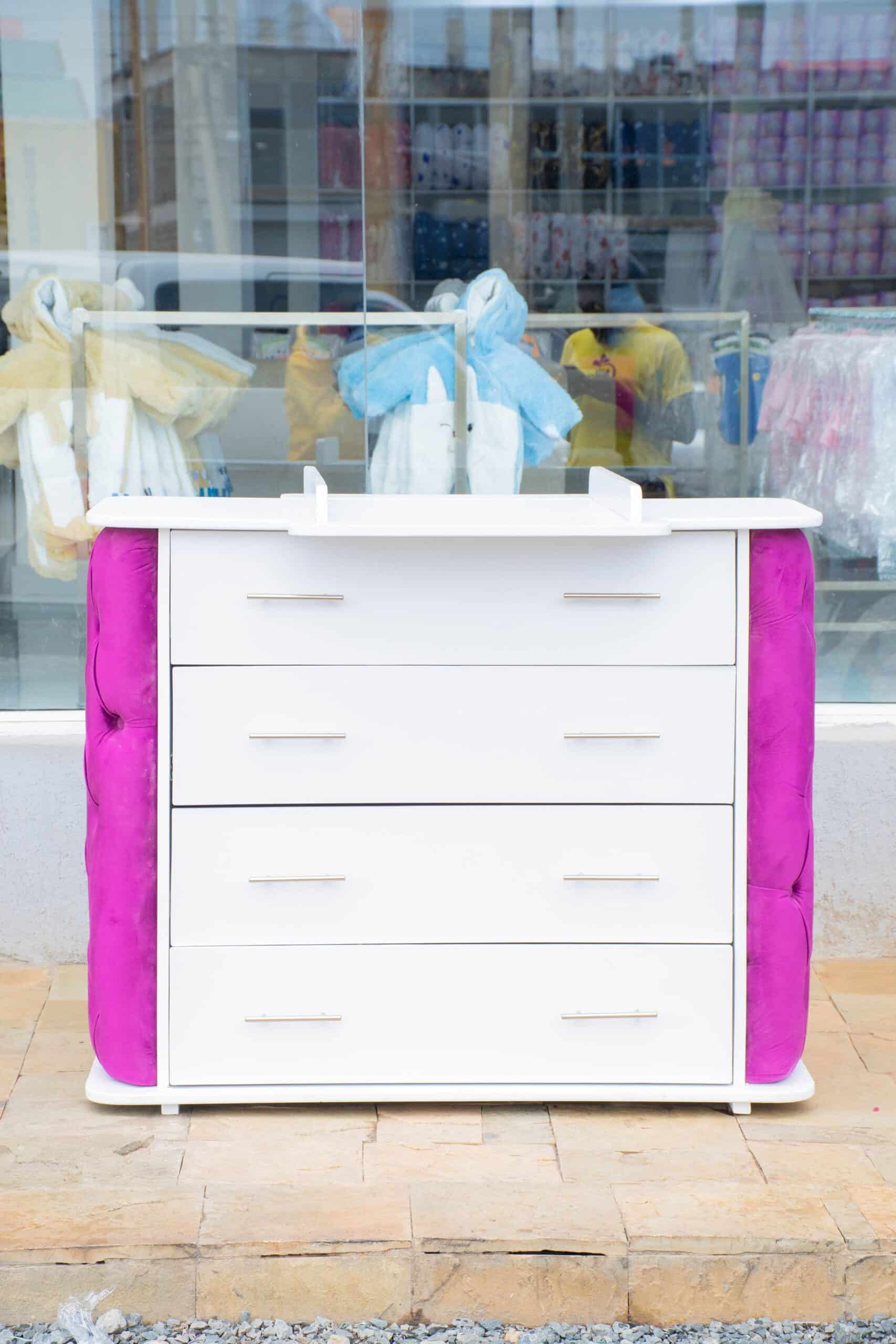 VelvetTouch Padded Chest of Drawers Baby Dresser with Changing Top - Image 12
