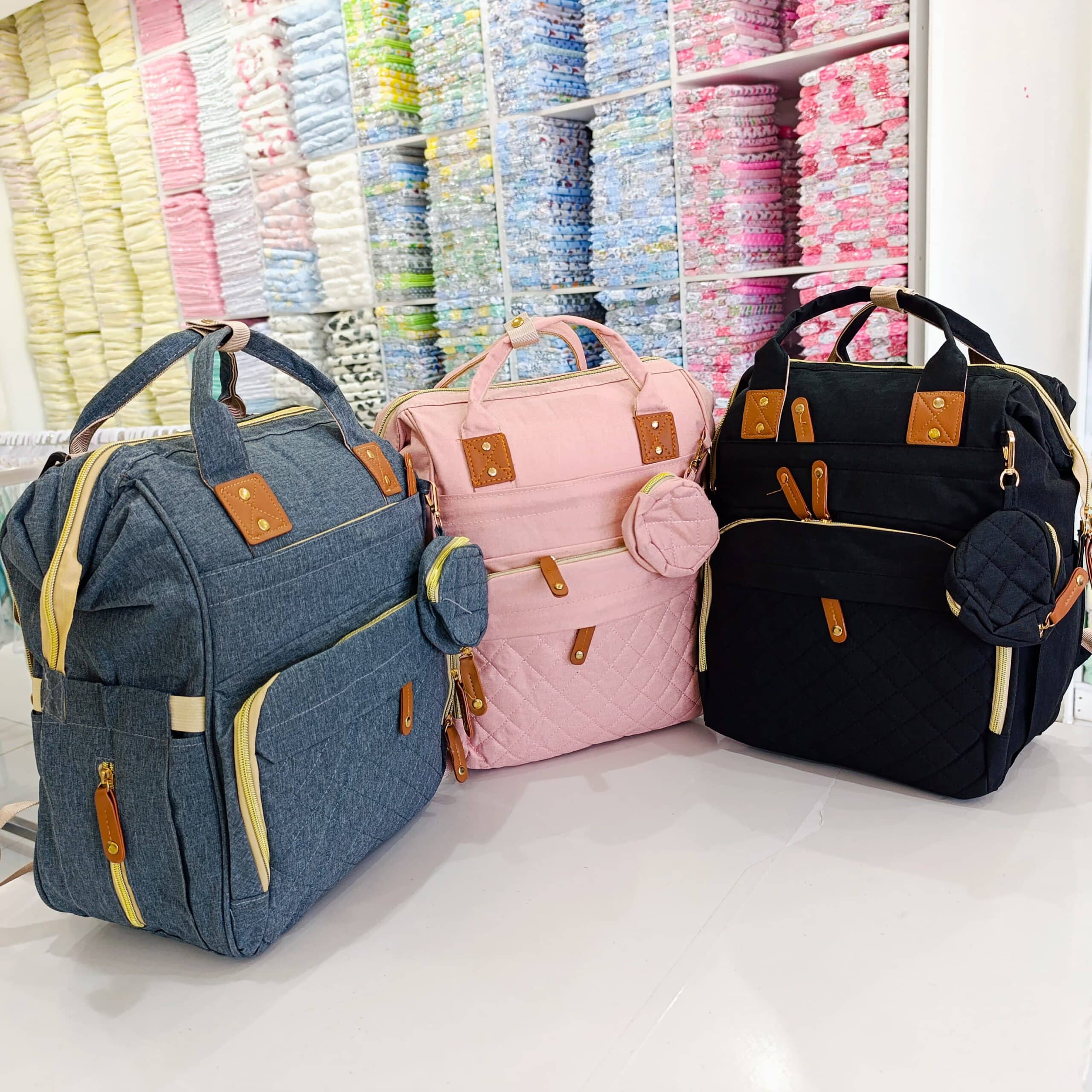 Diaper Bag Backpack For Dads & Moms - Large Capacity With Insulated Bottle Pockets, Laptop Sleeve, Wipes Pocket