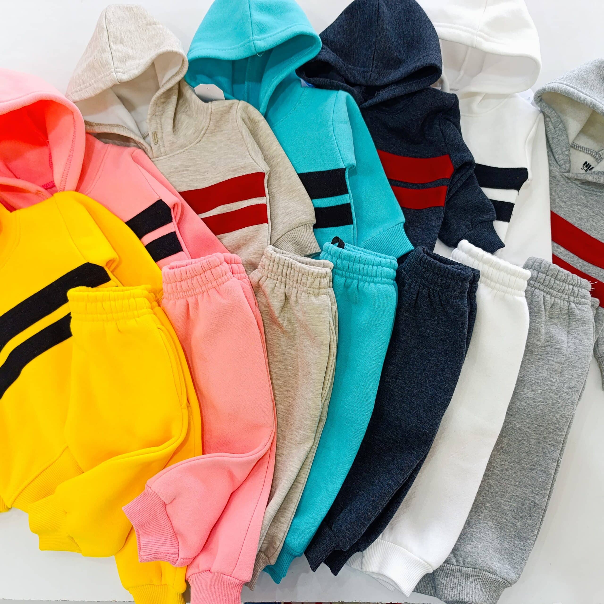 Kids Fleece Tracksuit Set with Hoodie – Warm Jogger Outfit for Boys & Girls - Image 9