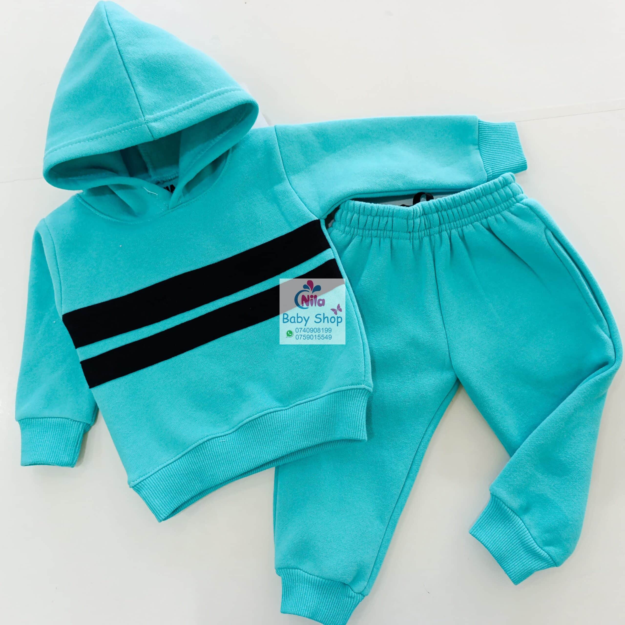 Kids Fleece Tracksuit Set with Hoodie – Warm Jogger Outfit for Boys & Girls - Image 6