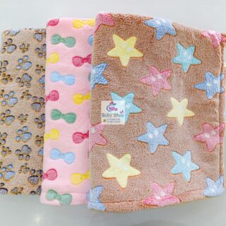 Soft Fleece Baby Shawl Warm & Cozy Newborn Swaddle