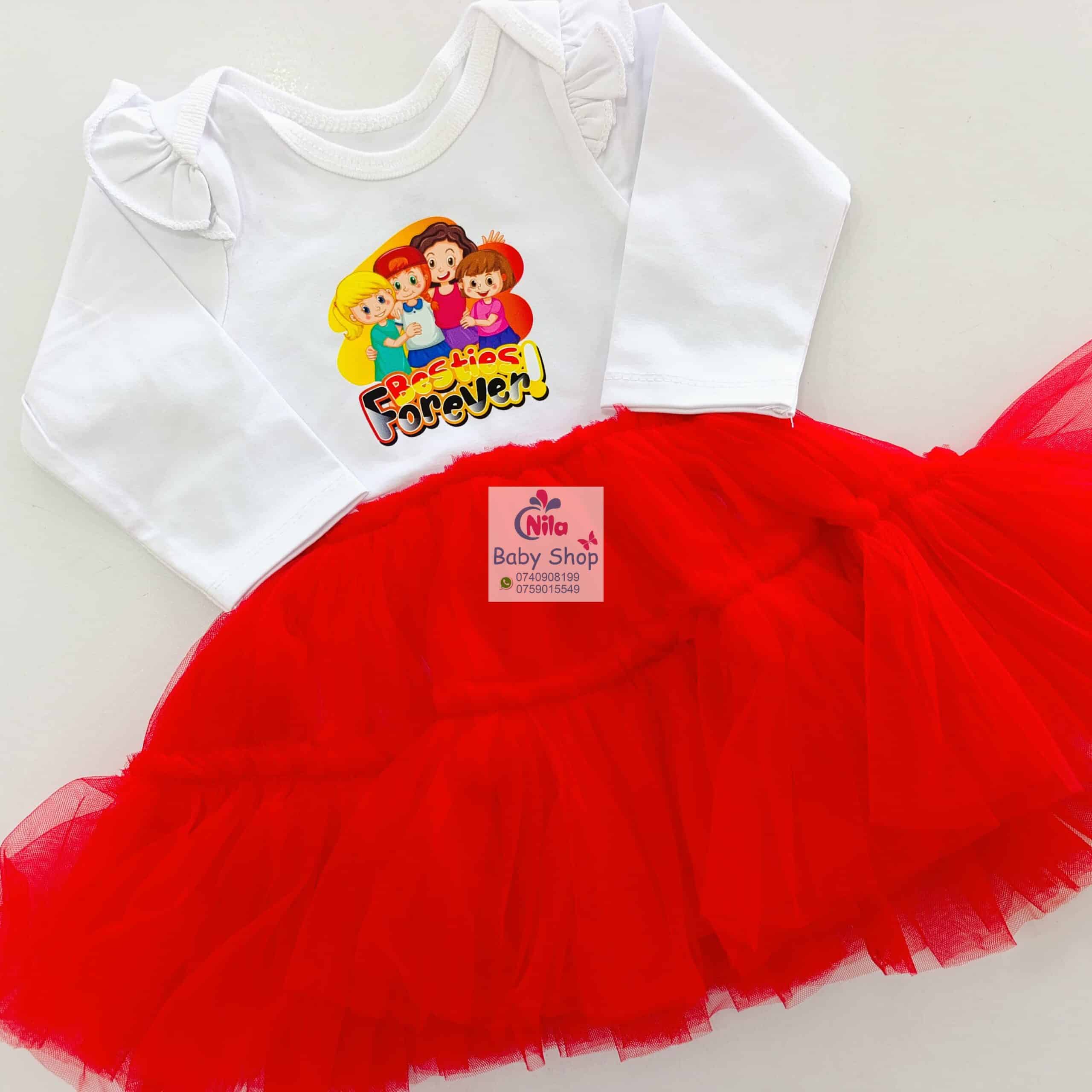 Baby Girls Branded Onesie-Tutu Style Outfit - Image 7