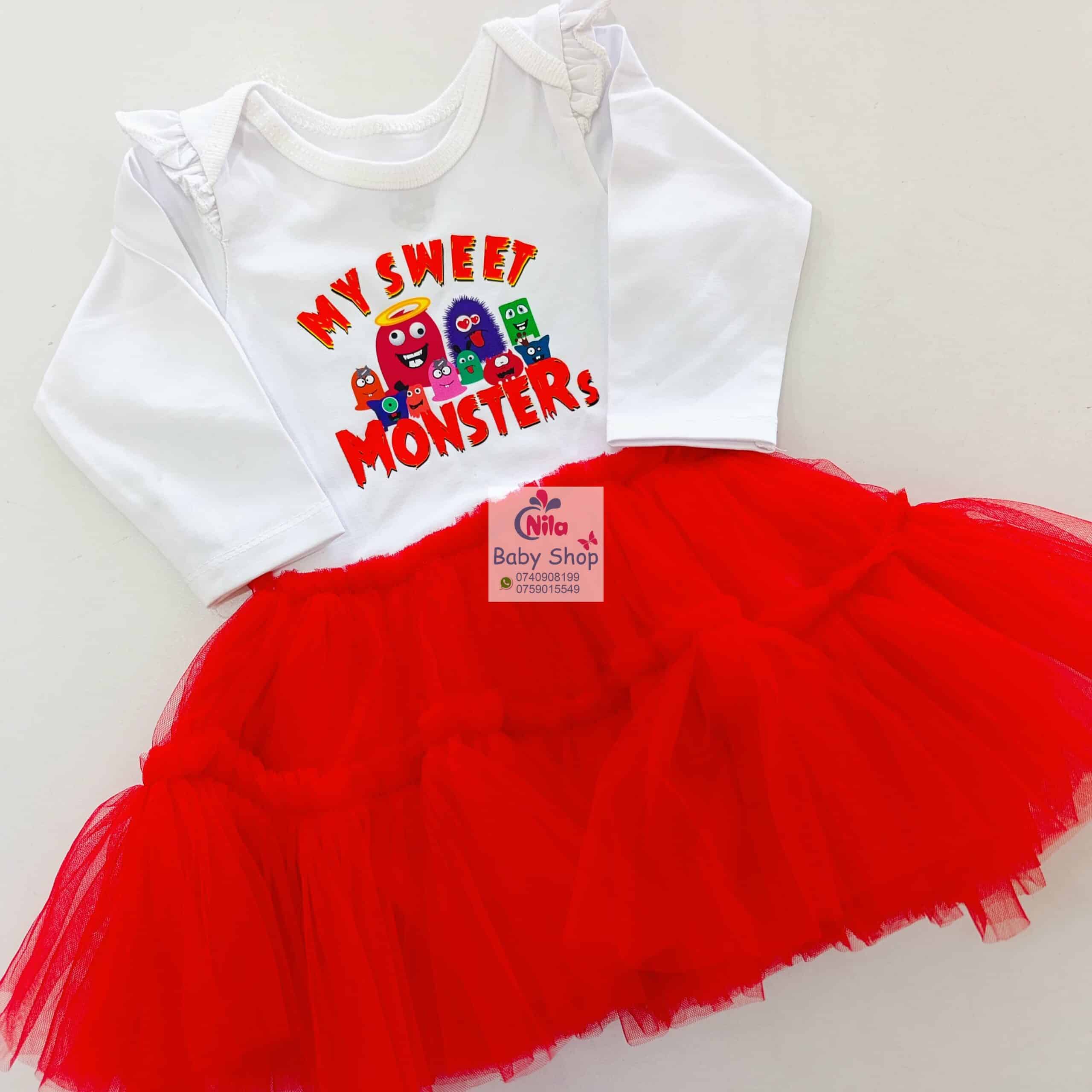 Baby Girls Branded Onesie-Tutu Style Outfit - Image 9