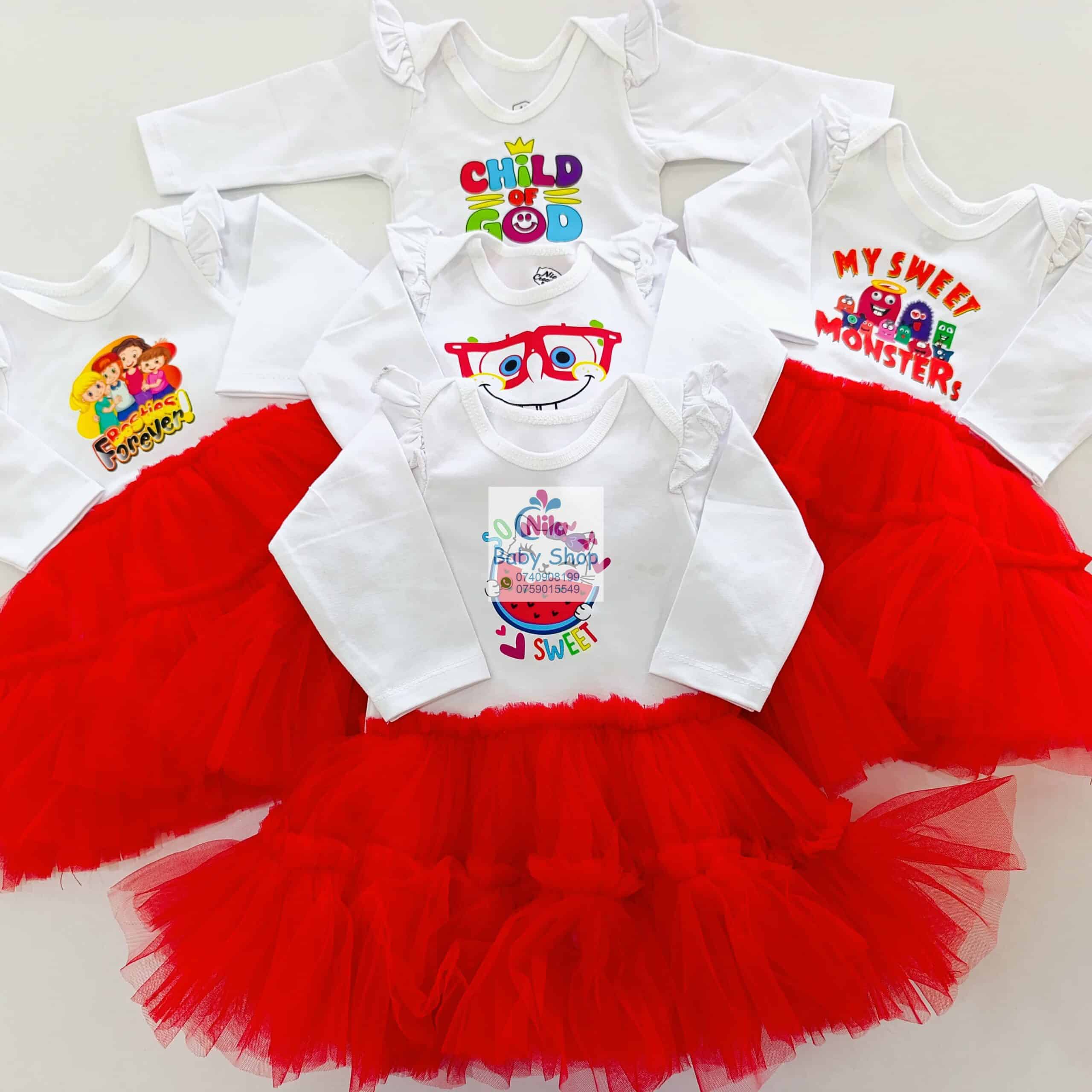 Baby Girls Branded Onesie-Tutu Style Outfit - Image 12