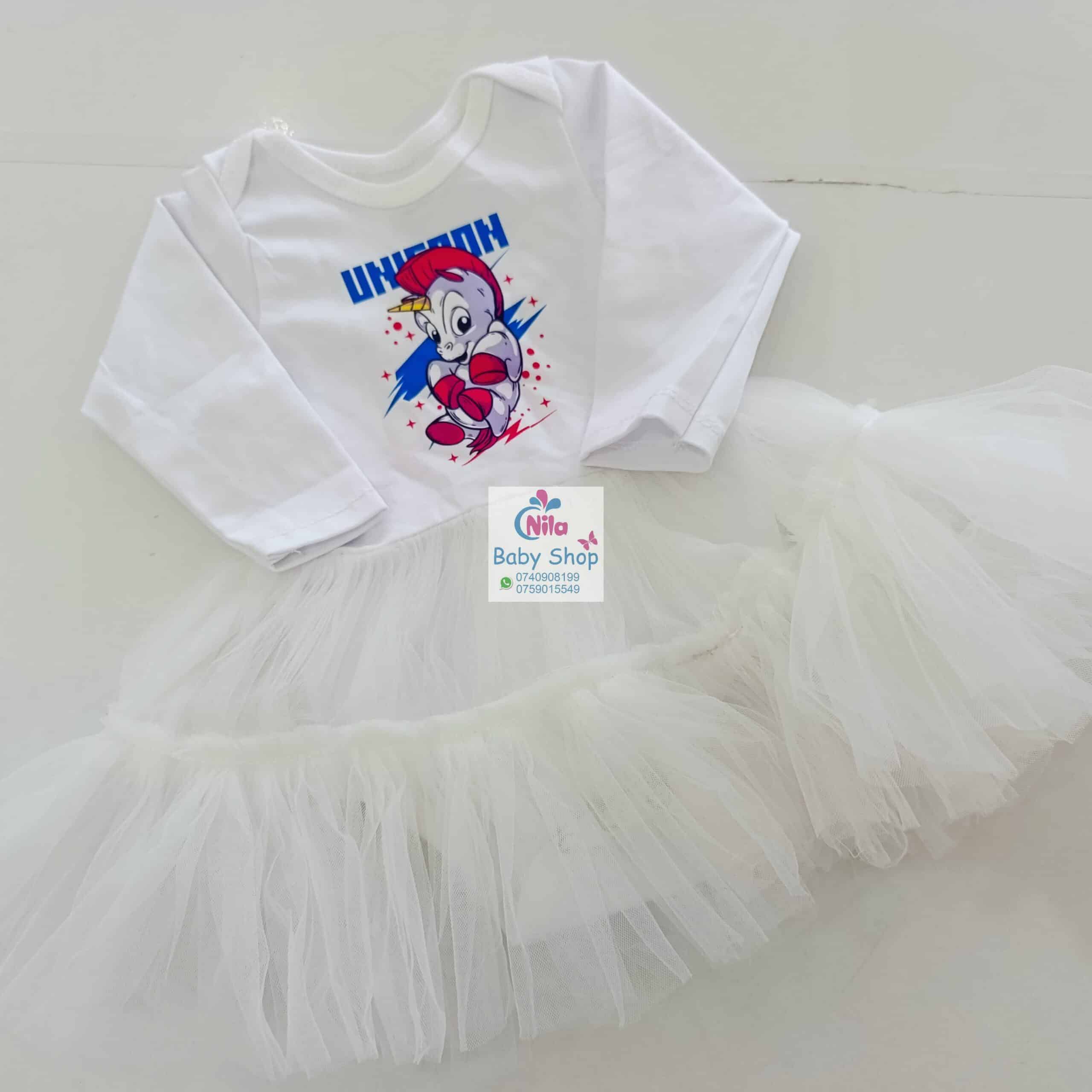 Baby Girls Branded Onesie-Tutu Style Outfit - Image 3