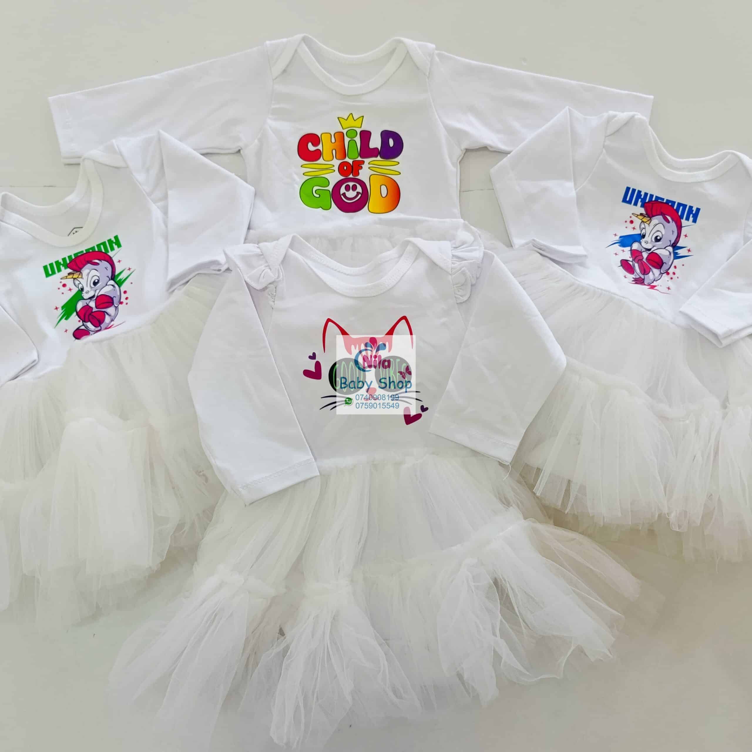 Baby Girls Branded Onesie-Tutu Style Outfit - Image 6