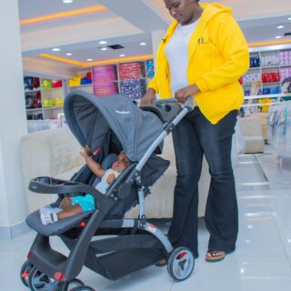 2-in-1 Baby Stroller & Infant Car Seat Travel System with Adjustable Canopy