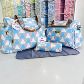 Deellt 4 in 1 Luxe Baby Diaper & Travel Bag - Cyan