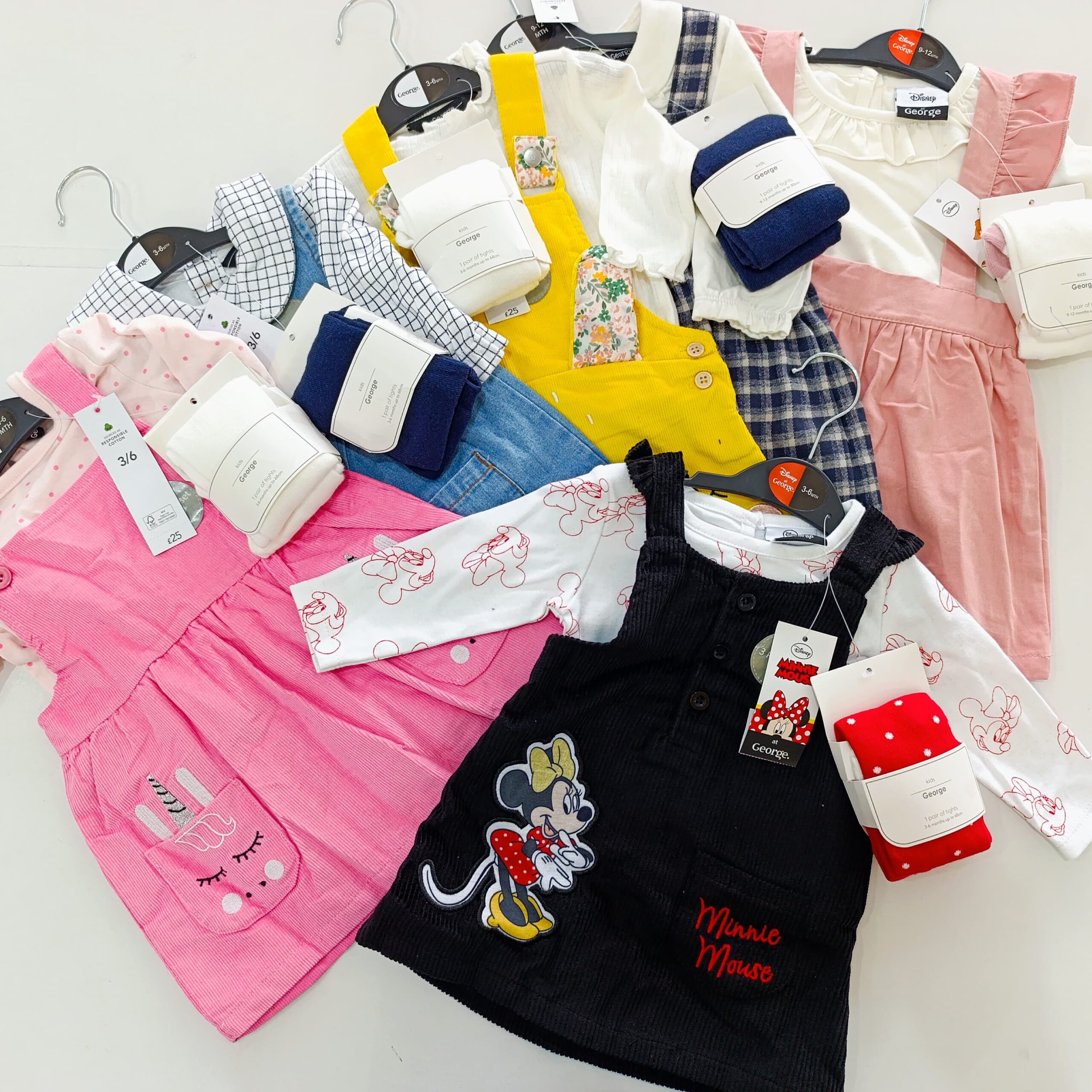 Baby Girl 3-Piece Fashion Set: Trendy Dress, Comfy Top & Stockings - Image 9