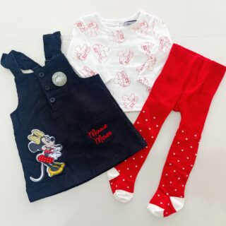 Baby Girl 3-Piece Fashion Set: Trendy Dress, Comfy Top & Stockings