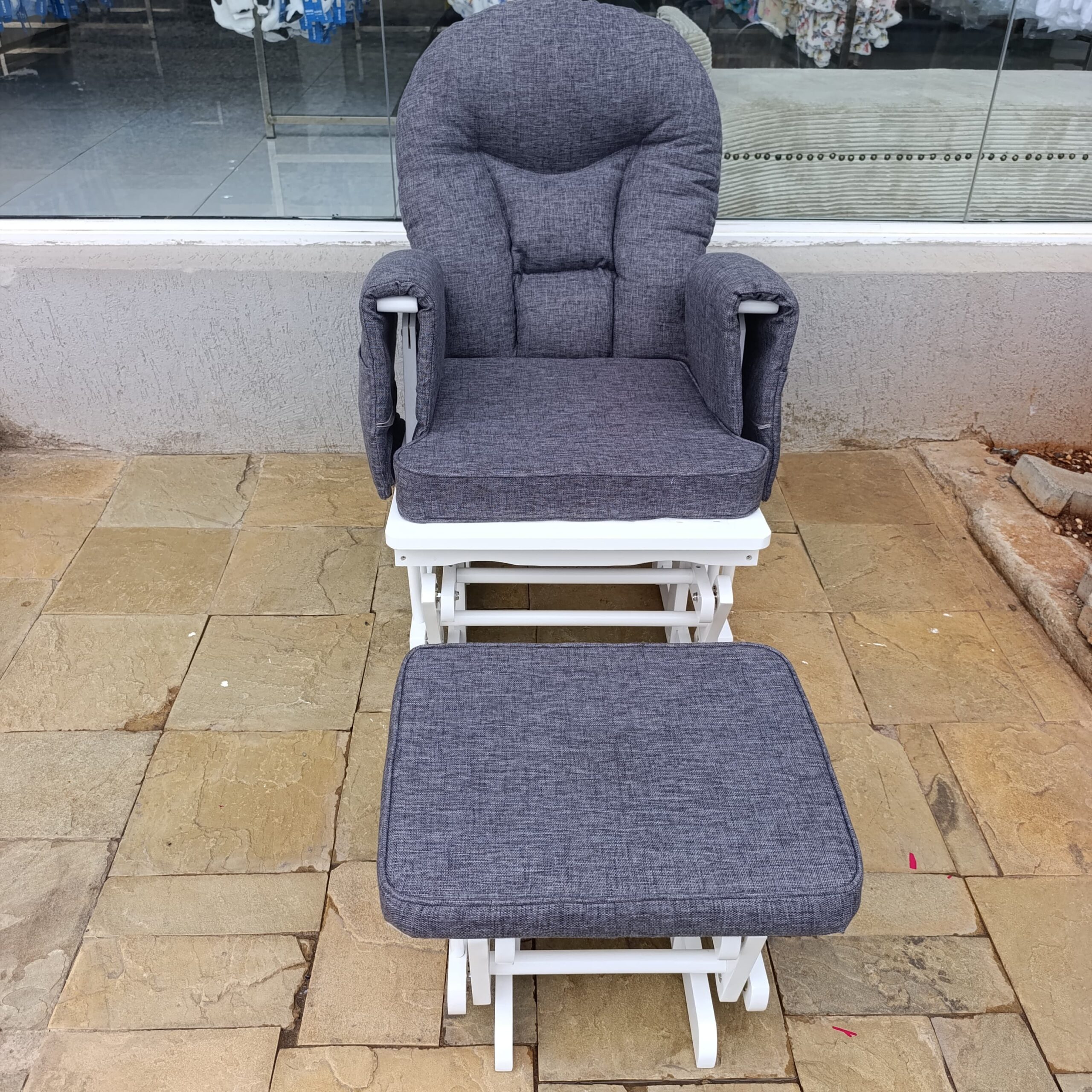 Premium Nursing Glider Chair with Ottoman - Comfort Rocking Chair for Nursing Moms - Image 14