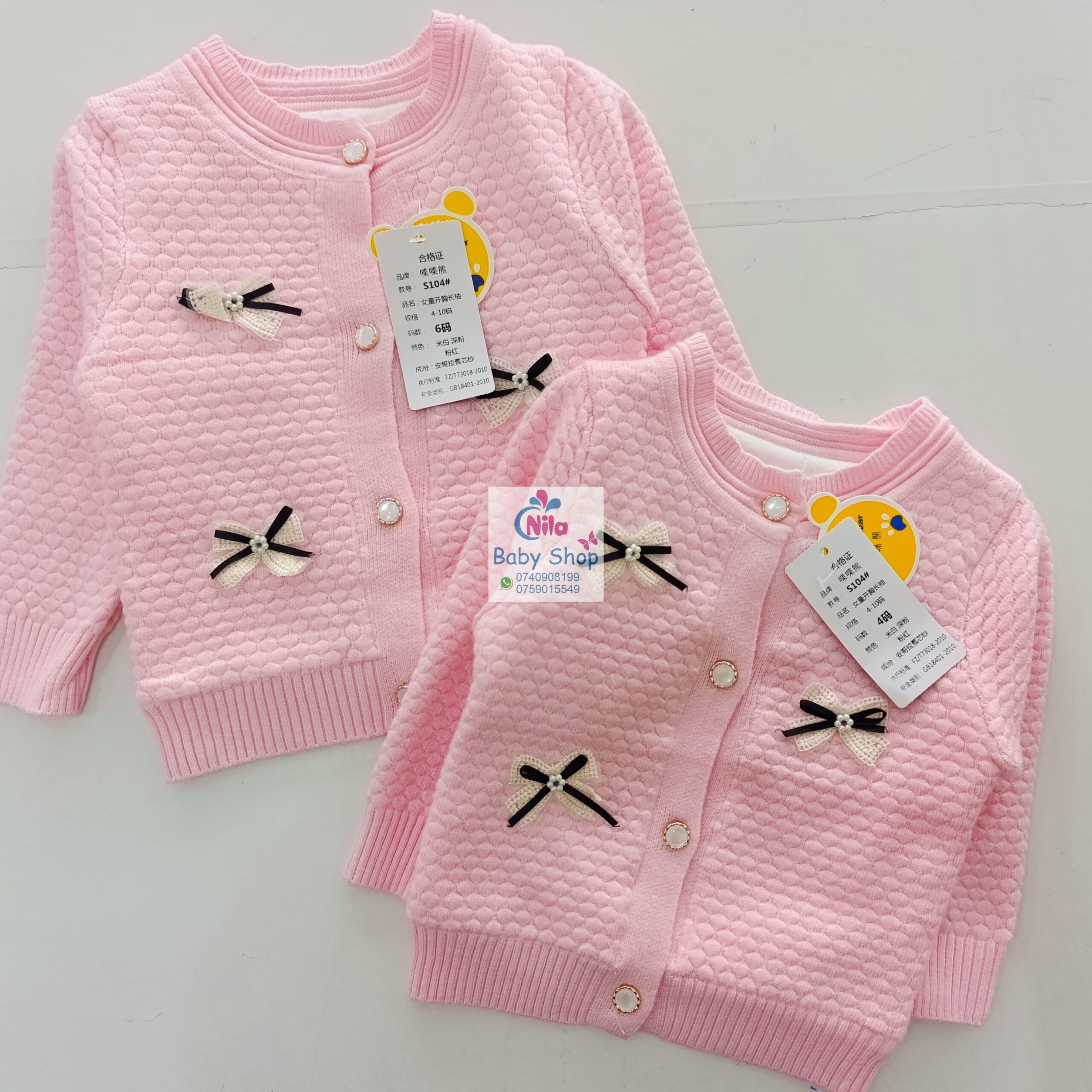 Kids Long Sleeve Infant Button Front Top Wear - Image 3