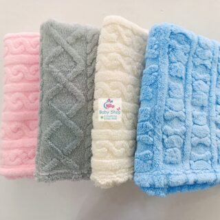 Ultra-Soft Baby Shawl - Plush Fleece Newborn Wrap Blanket (Warm & Cozy, Multi-Color)
