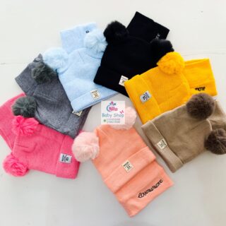 2pc Set Baby Hat and Scarf