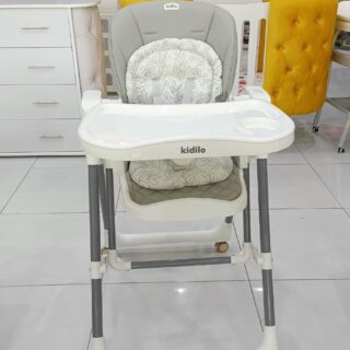 Kidilo Electric Baby High Chair with Adjustable Feeding Tray & Wheels – Foldable Dining Chair for Infants & Toddlers